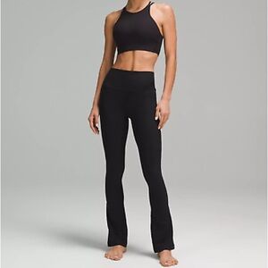 Lululemon Align High-Rise Ribbed Mini-Flared Pant Regular Black size 4